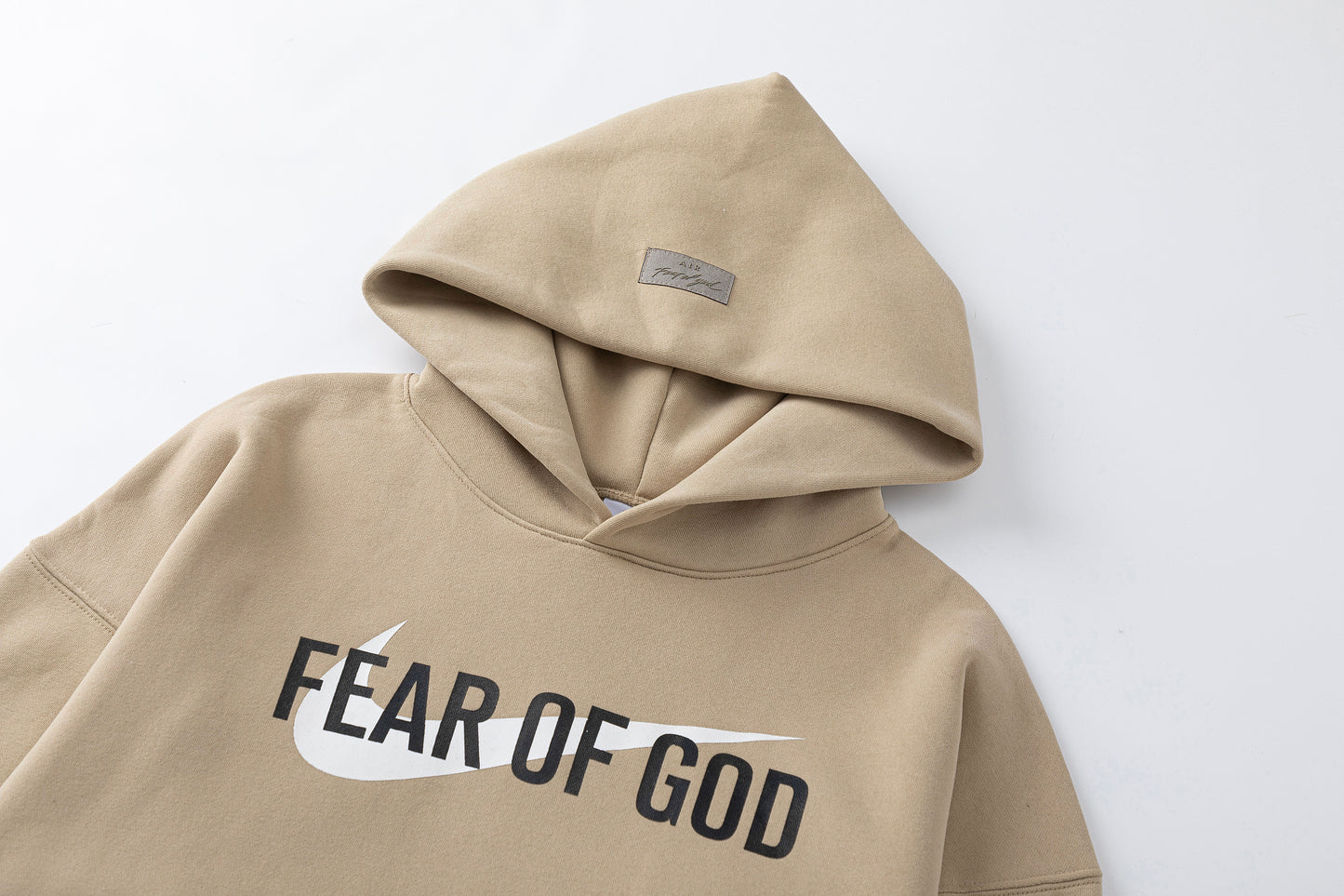 Essentials X FOG brown hoodie