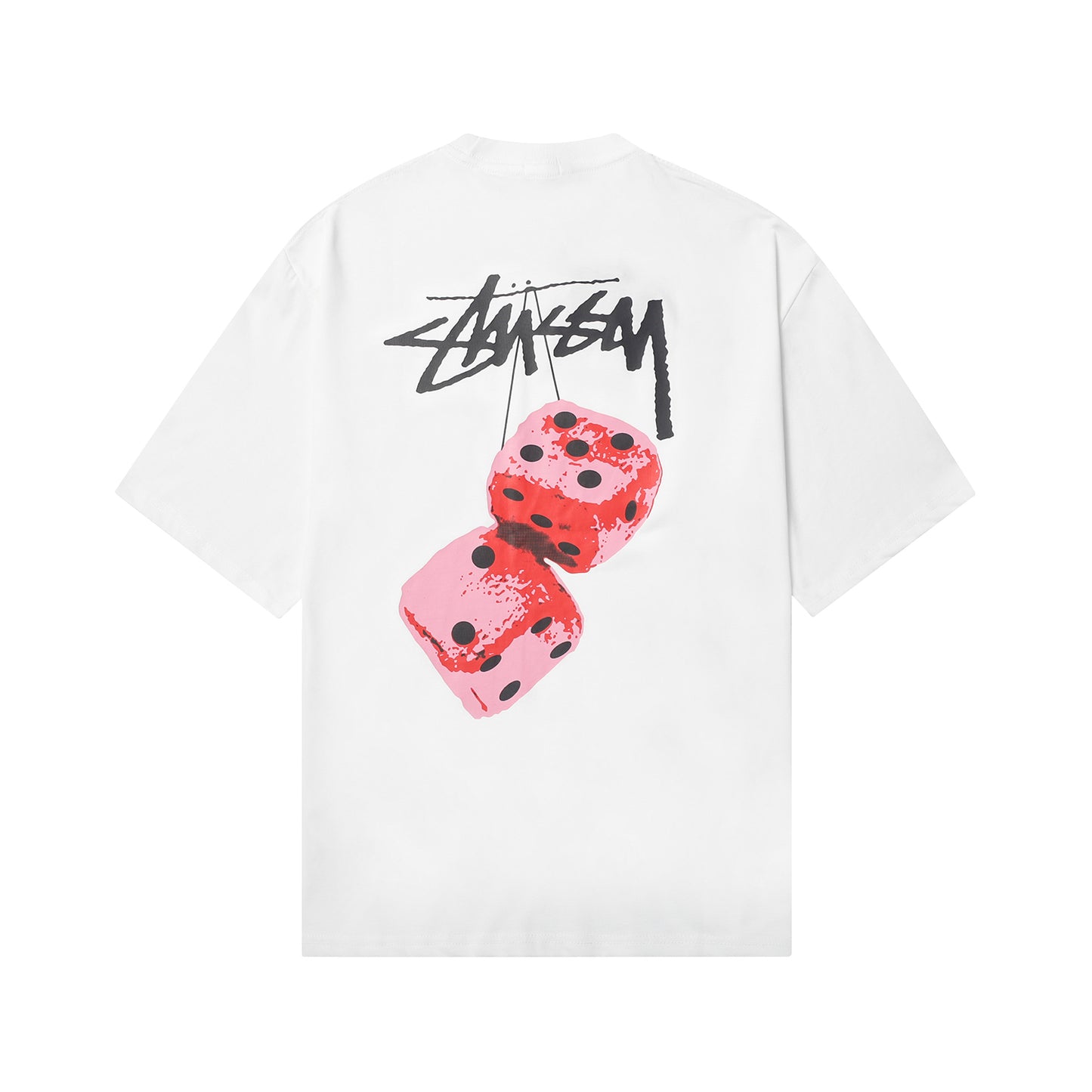 Stüssy fuzzy dice white