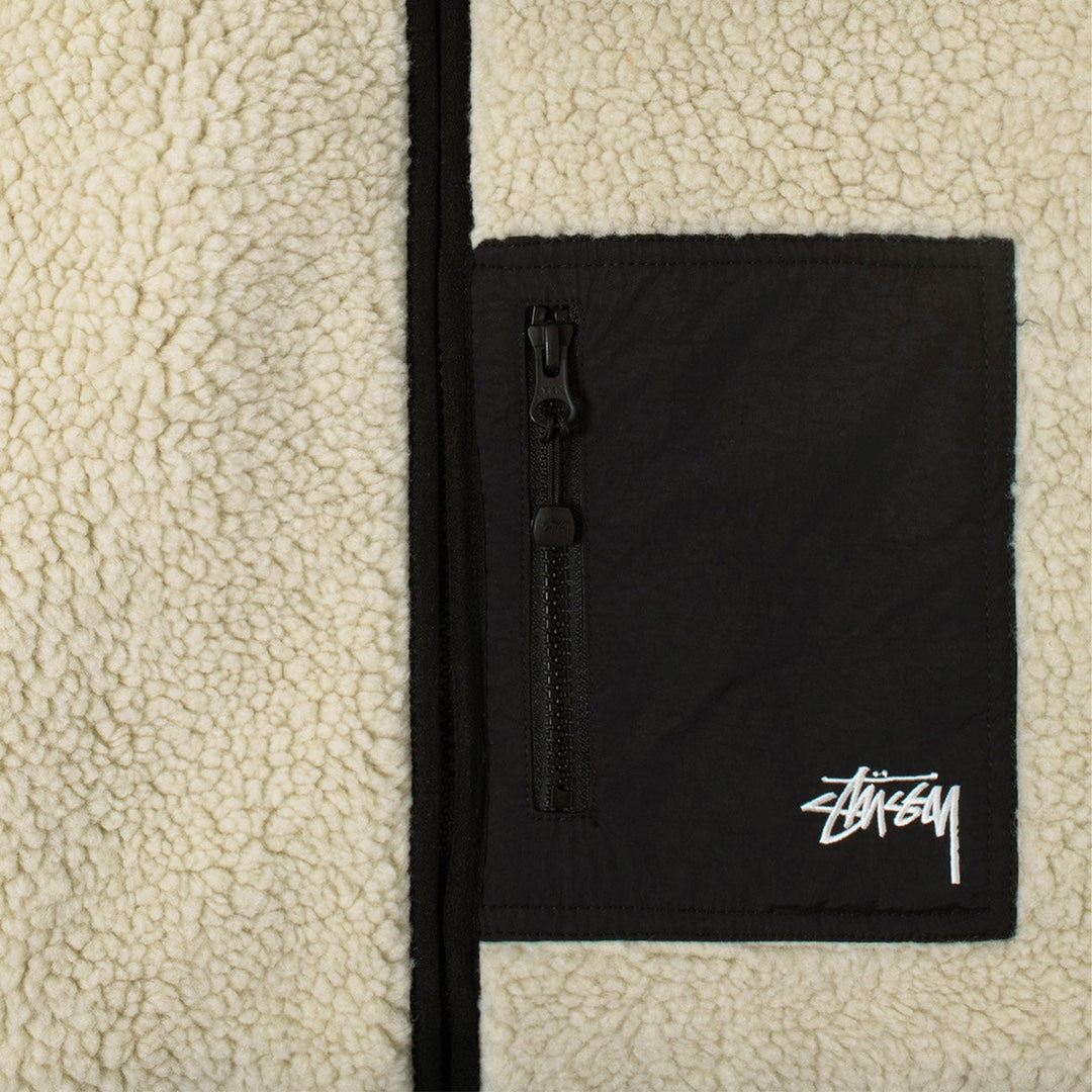 Sherpa 8 ball jacket white