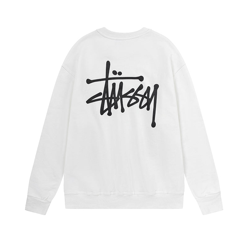 Stüssy white crew neck