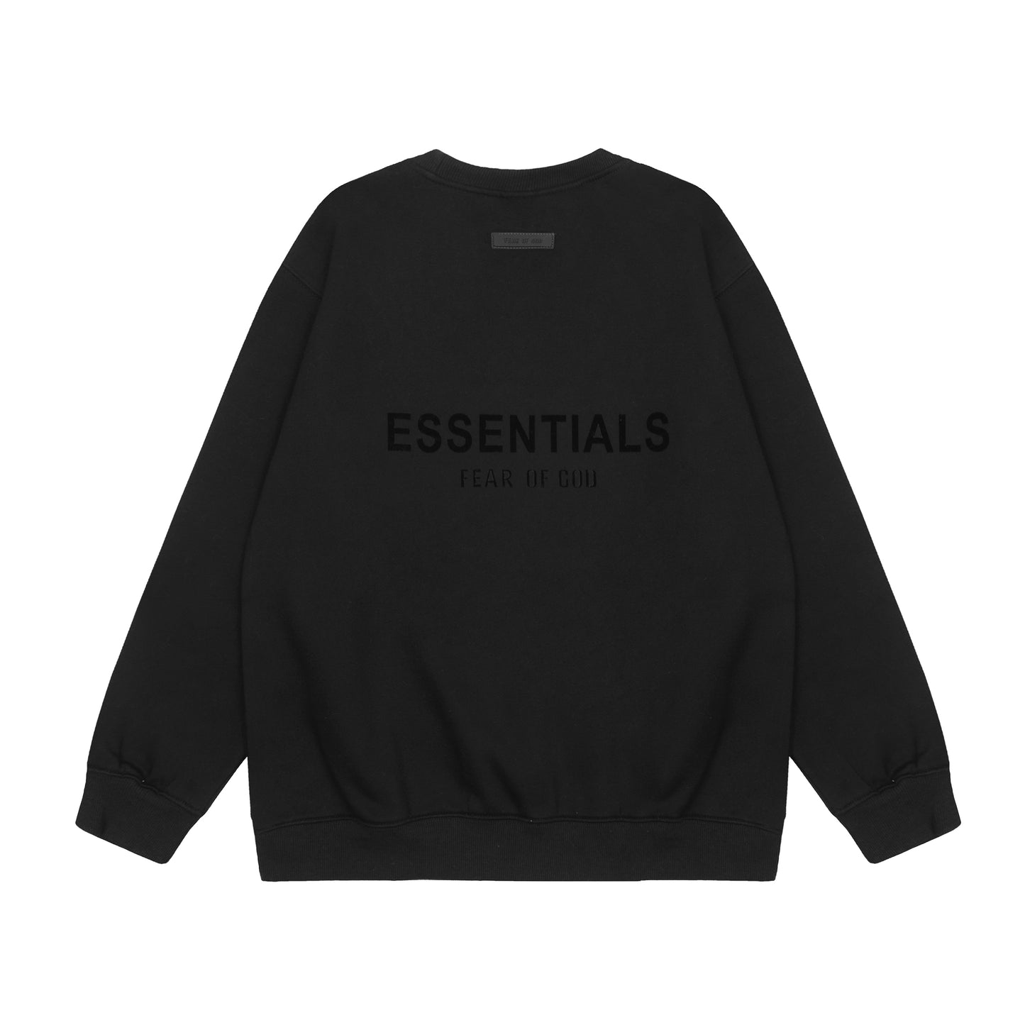 Essentials black crewneck