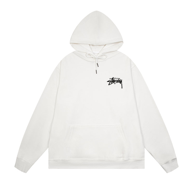 Stüssy white shattered hoodie