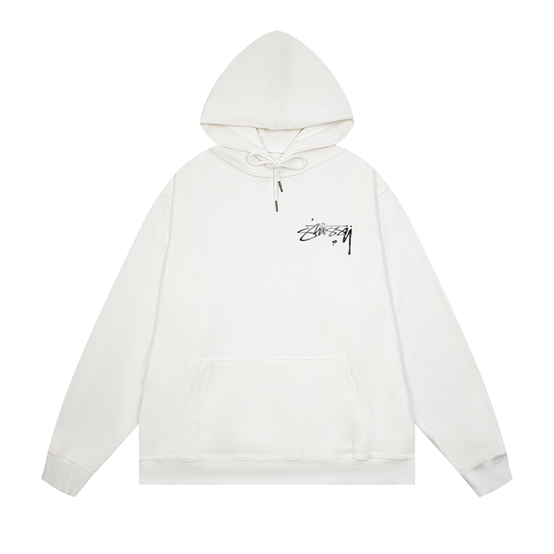 Stüssy mercury white hoodie