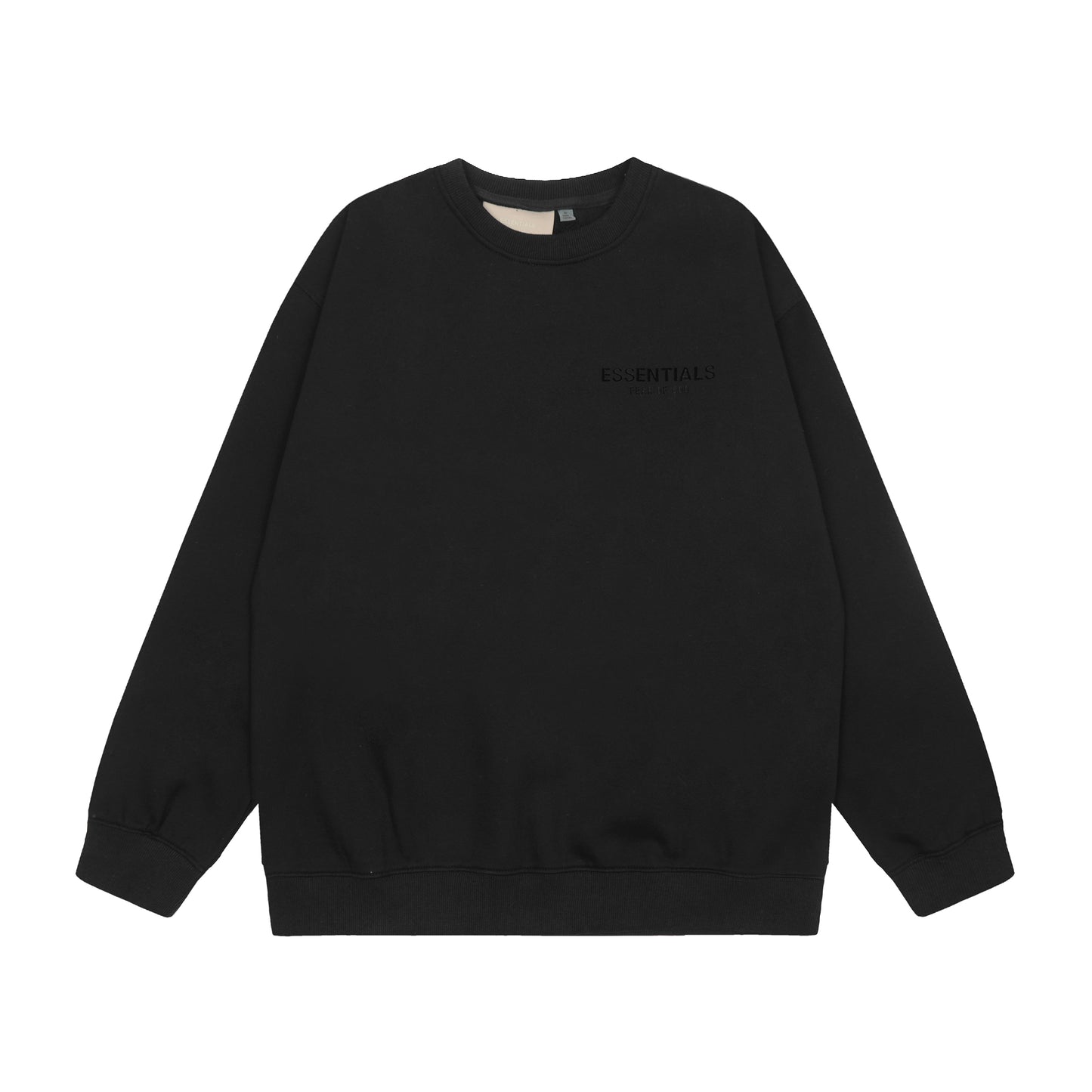 Essentials black crewneck