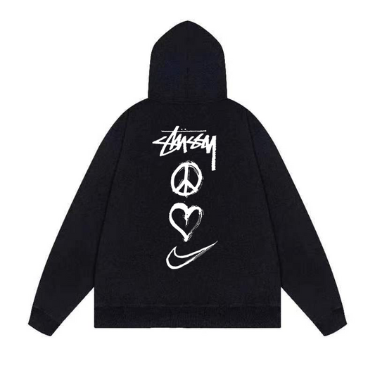 Stüssy X Nike black hoodie