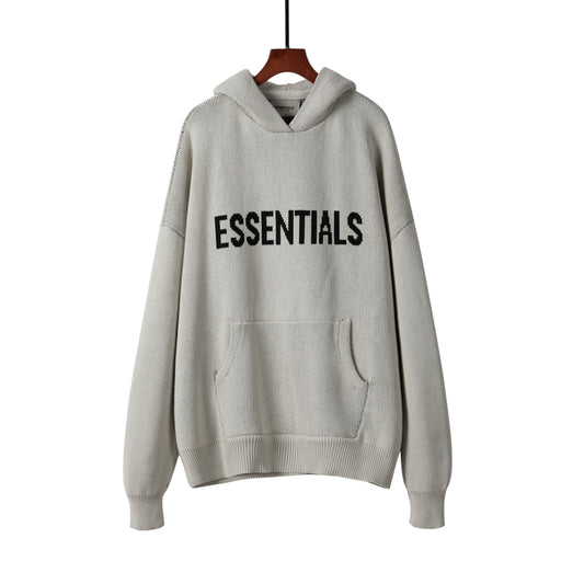 Gray Knit hoodie