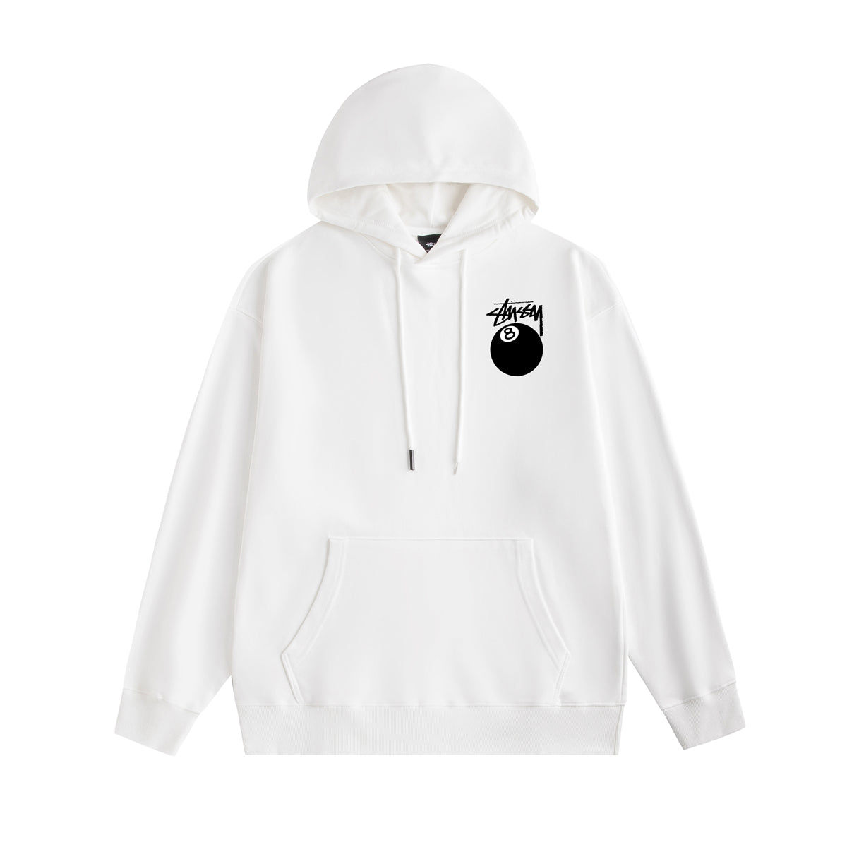 Stüssy 8 ball white hoodie