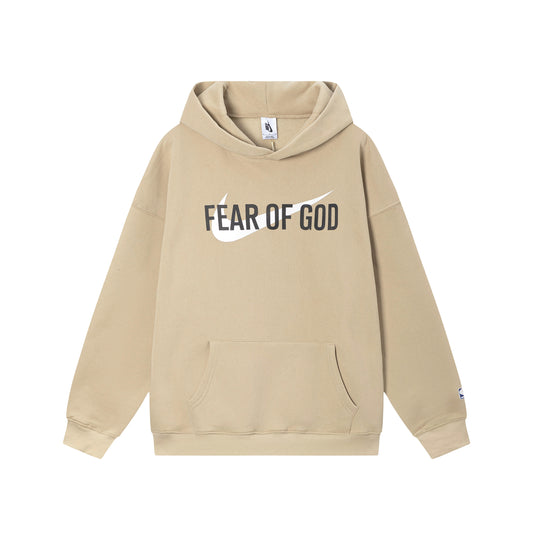 Essentials X FOG brown hoodie