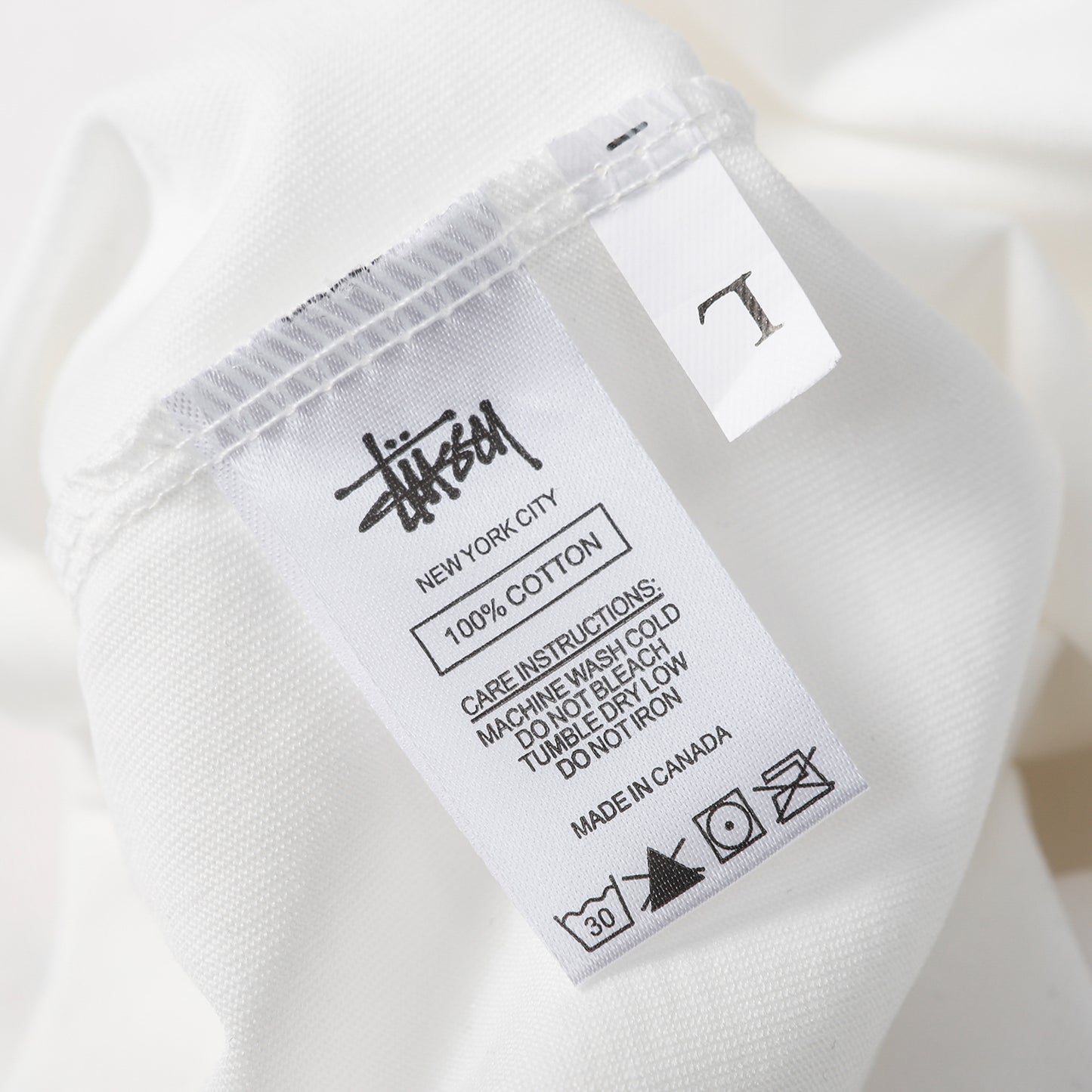 Stüssy fuzzy dice white