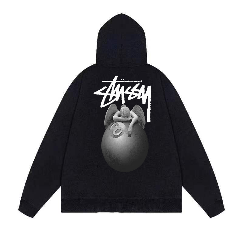 Stüssy angel hoodie black