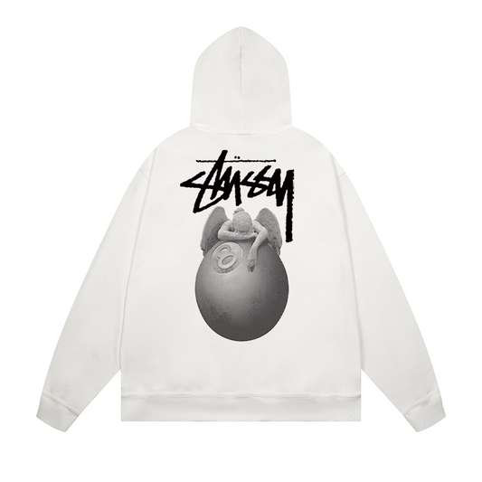 Stüssy angel hoodie white