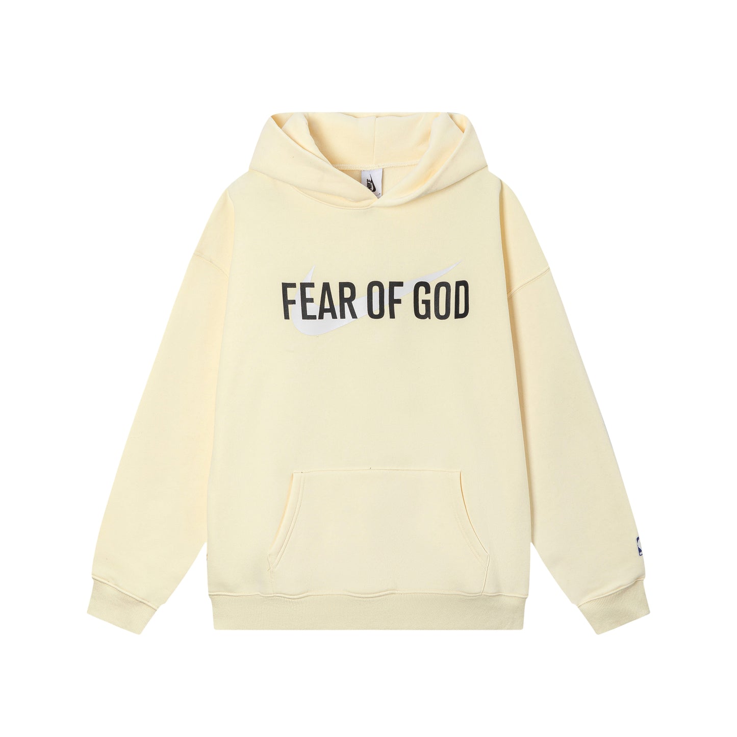 Essentials X FOG beige hoodie