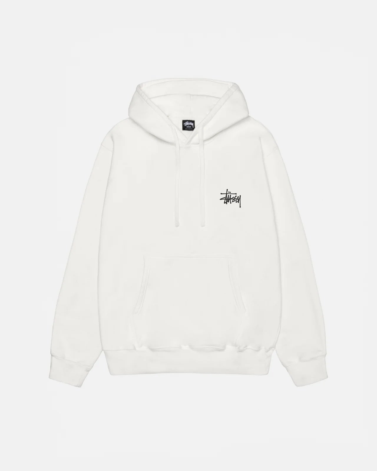 Stüssy basic white hoodie